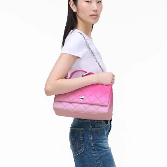 Marc Jacobs Pink Ombre Quilted Shoulder Bag - Picture 4 of 16